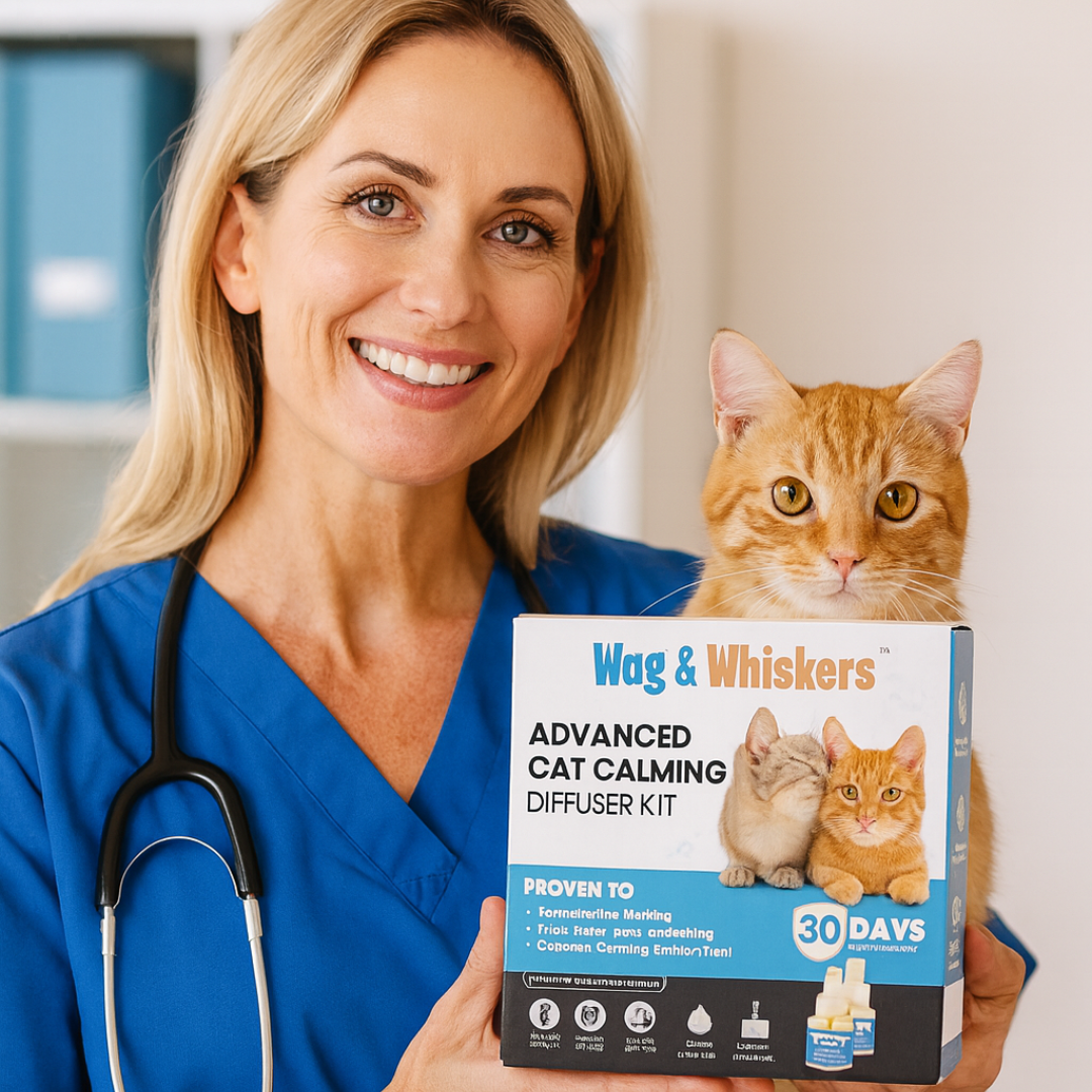 Wag&Whiskers™ – Signature Cat Calming Diffuser | Dual-Pheromone Formula