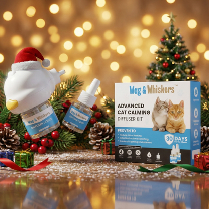 Wag&Whiskers™ – Signature Cat Calming Diffuser | Dual-Pheromone Formula